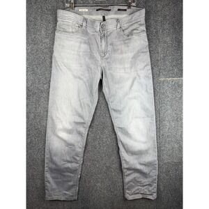 ALBERTO Jeans Regular Fit Luxury T400 Mens 34x34 Gray  Denim Preppy OEKO-TEK
